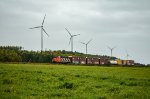 CN 9576 leads 561 at Route Du Cimetiere